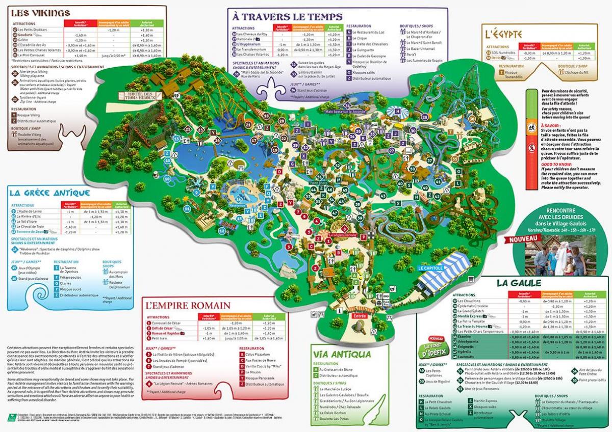 Asterix park haritası