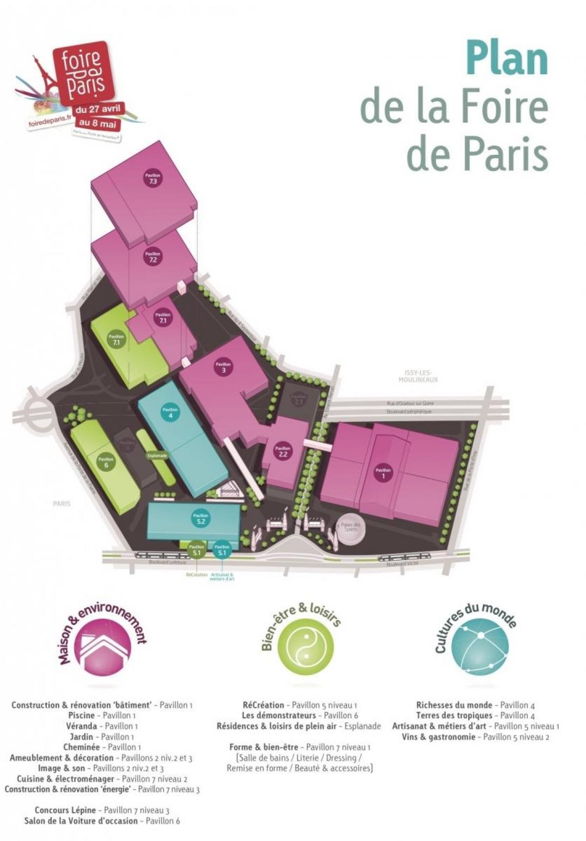 Foire de Paris haritası