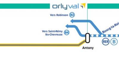 OrlyVal haritası