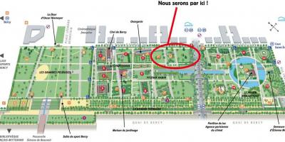 Parc de Bercy haritası