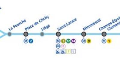 13 Paris haritası metro hattı
