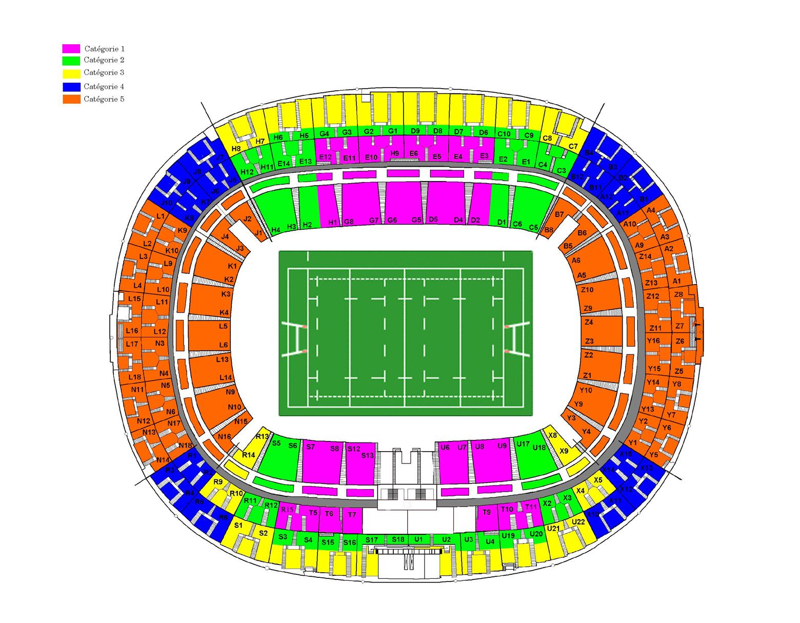 Stade de france схема