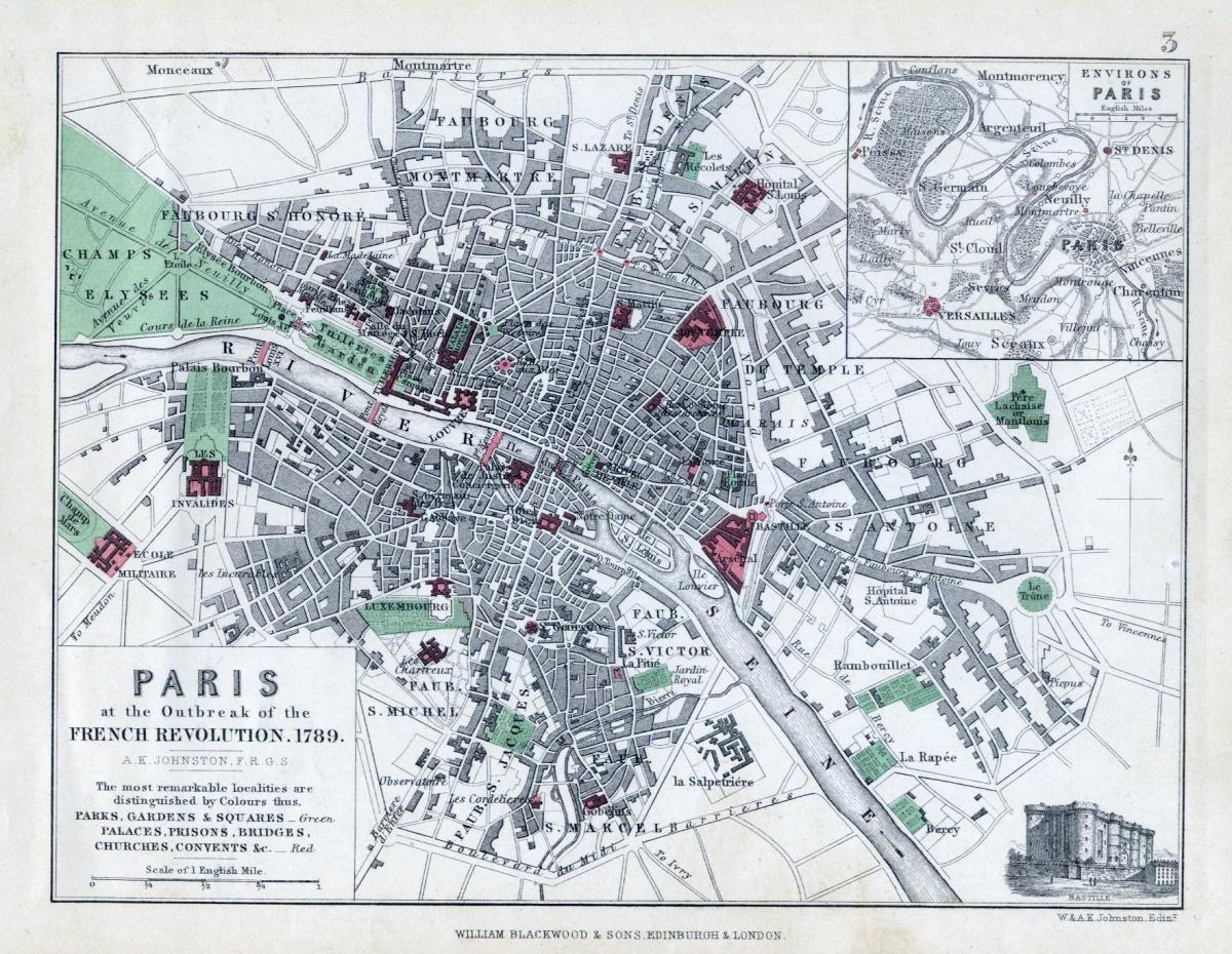 1789 Paris haritası