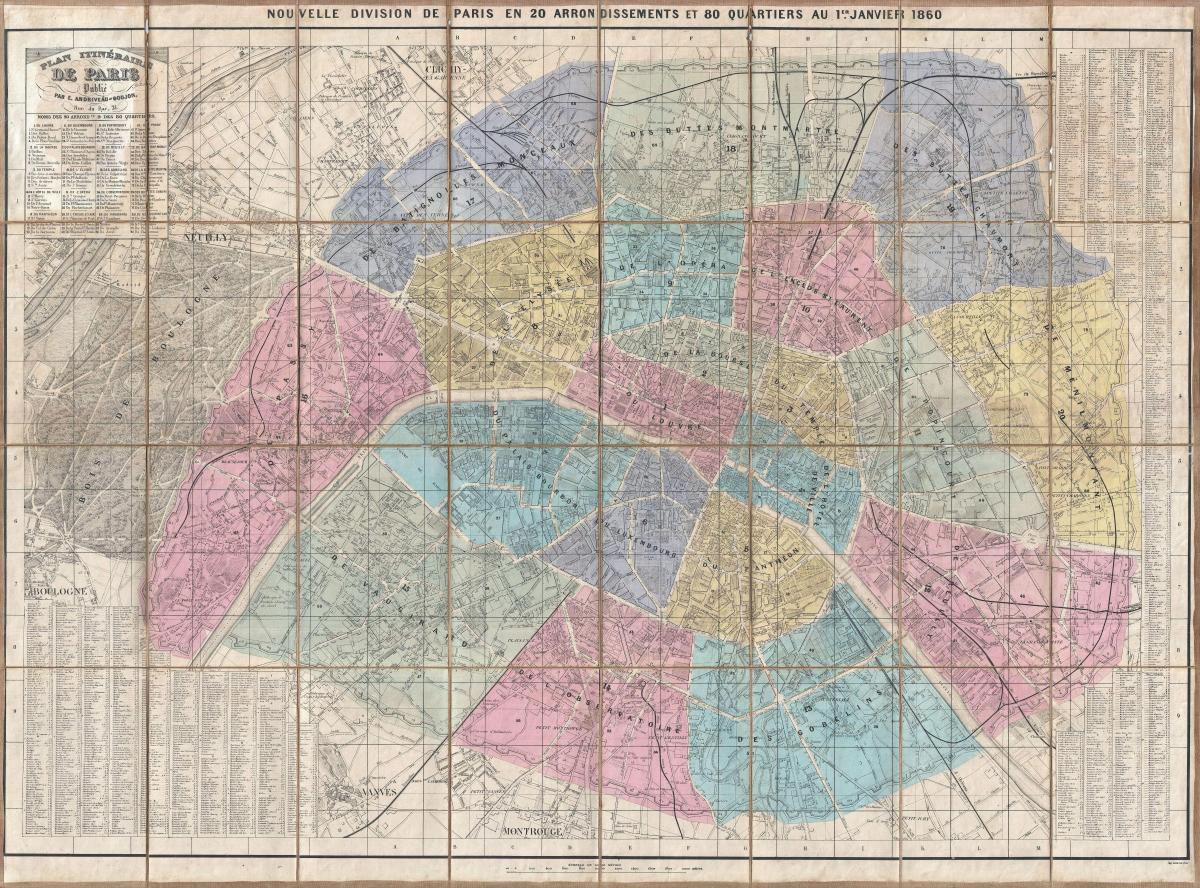 1860 Paris haritası