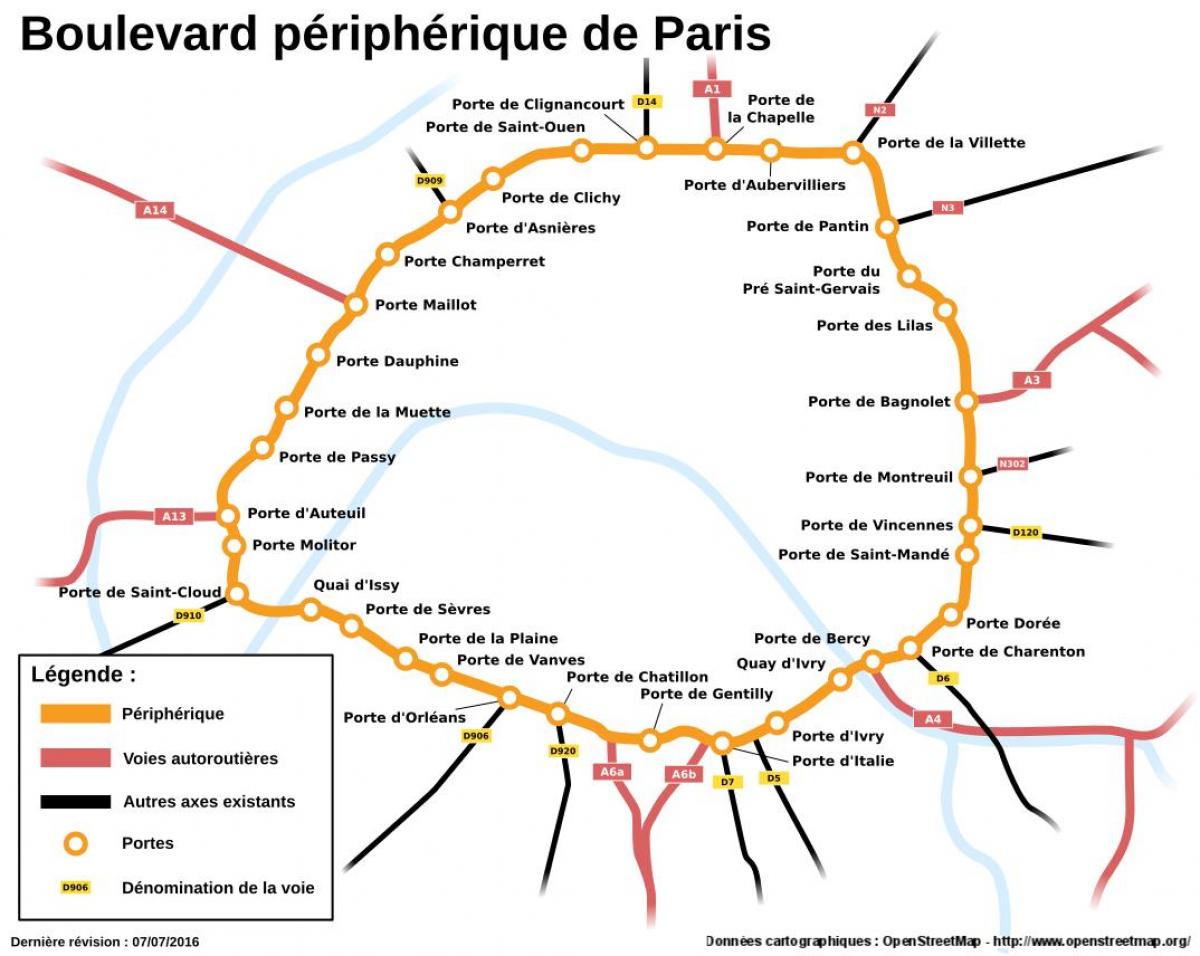 Boulevard Périphérique haritası