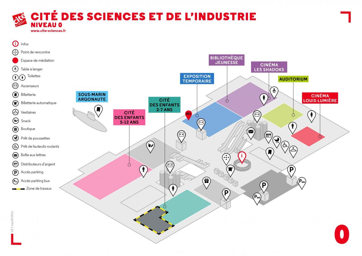 Bu harita Cité des Sciences et de işlevsel otel