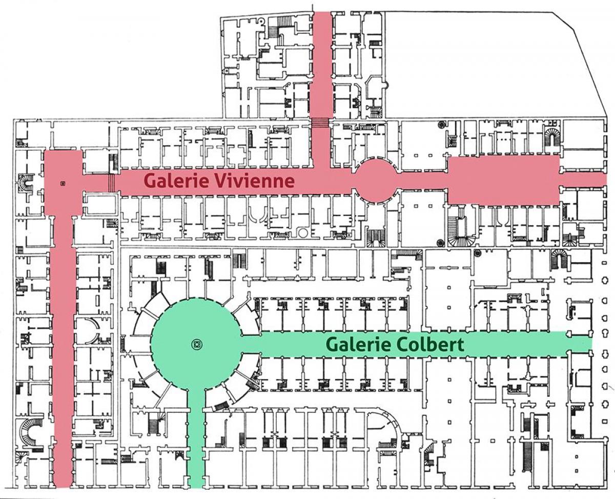 Galerie Vivienne haritası