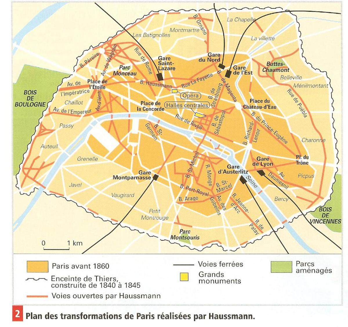 Haussmann Paris haritası