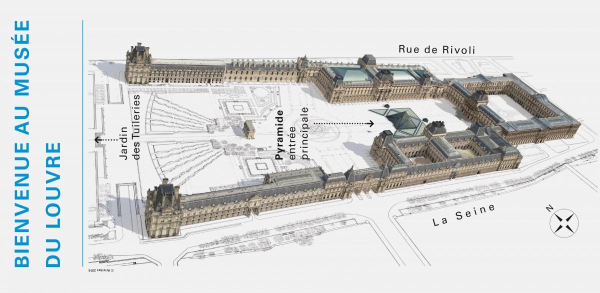Louvre Müzesi haritası