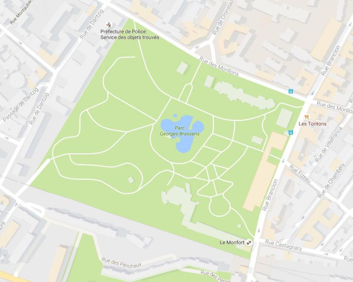 Parc Georges haritası-Elysées