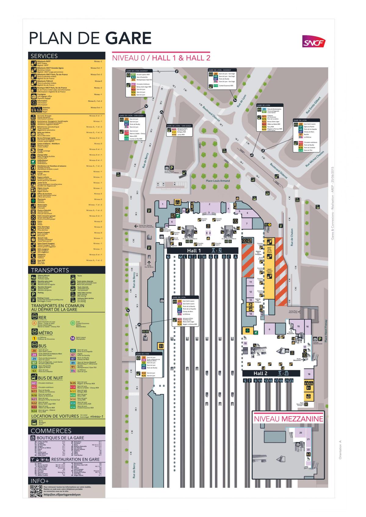 Paris haritası-Gare de Lyon