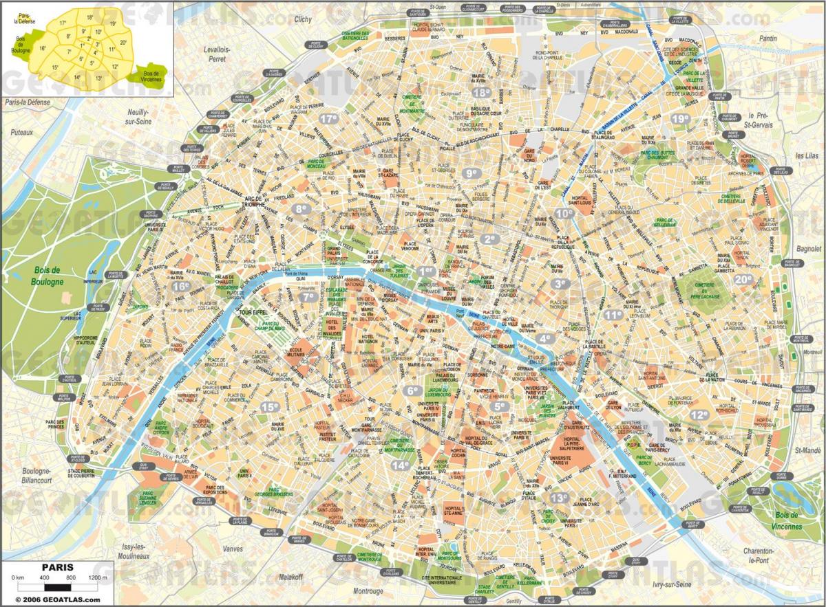Paris haritası