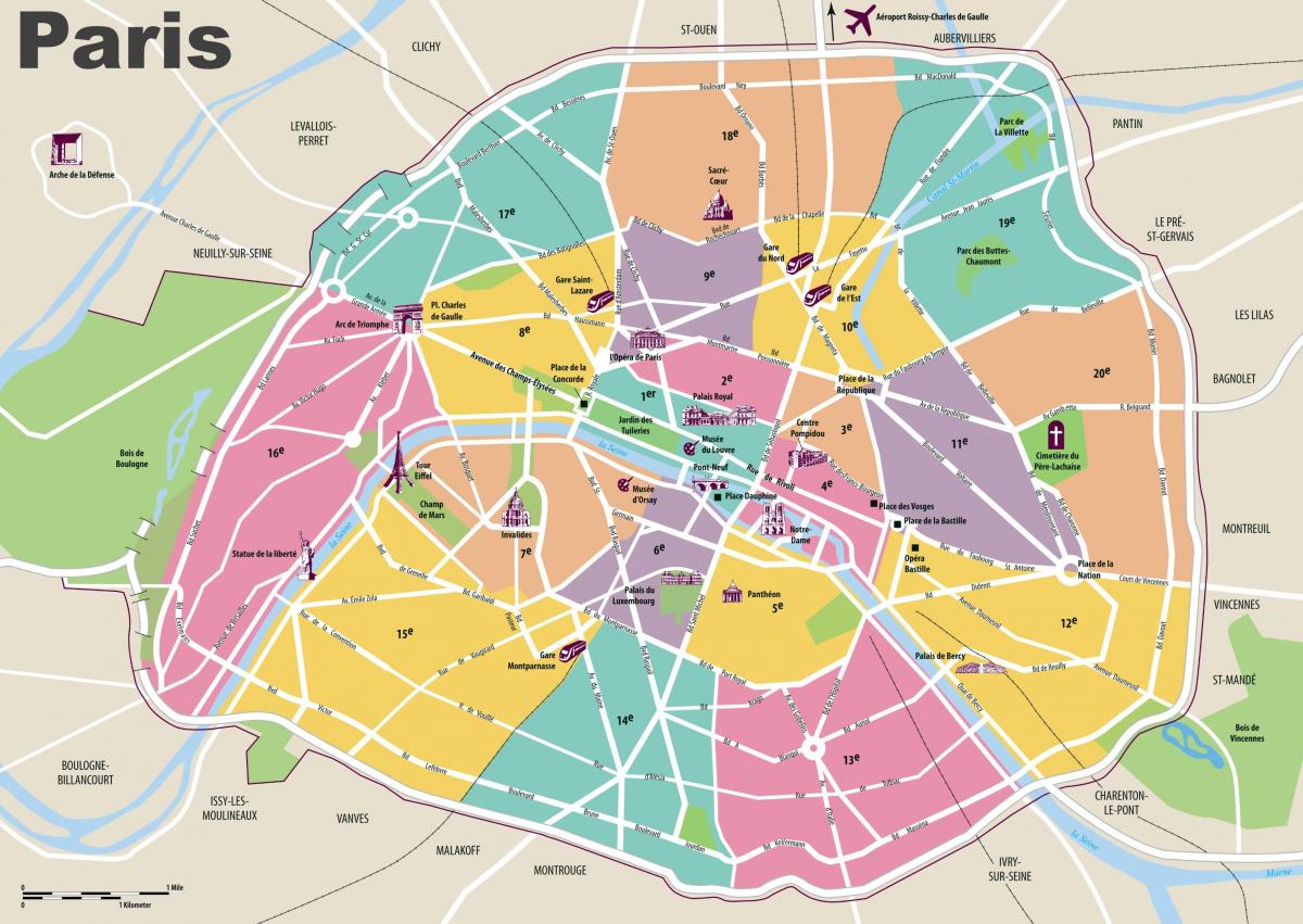 Paris haritası görülecek