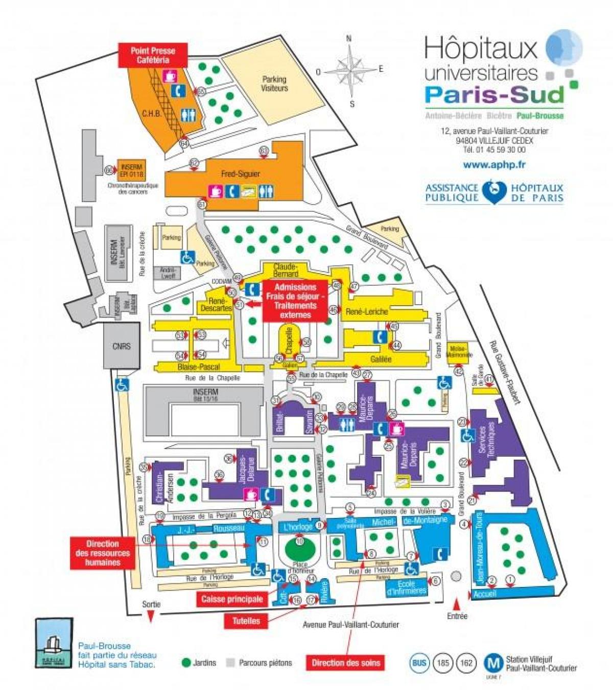 Paul haritası-Brousse Hastanesi