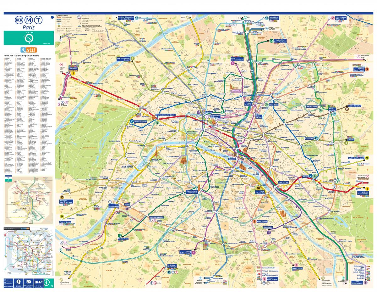 RATP metro haritası