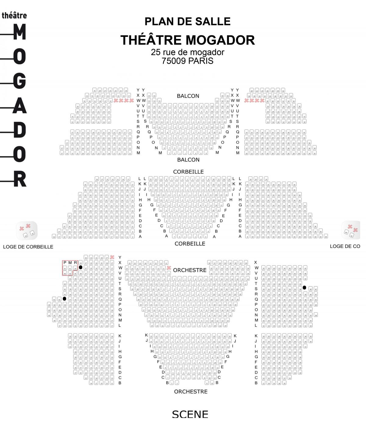 The Theatre Mogador haritası