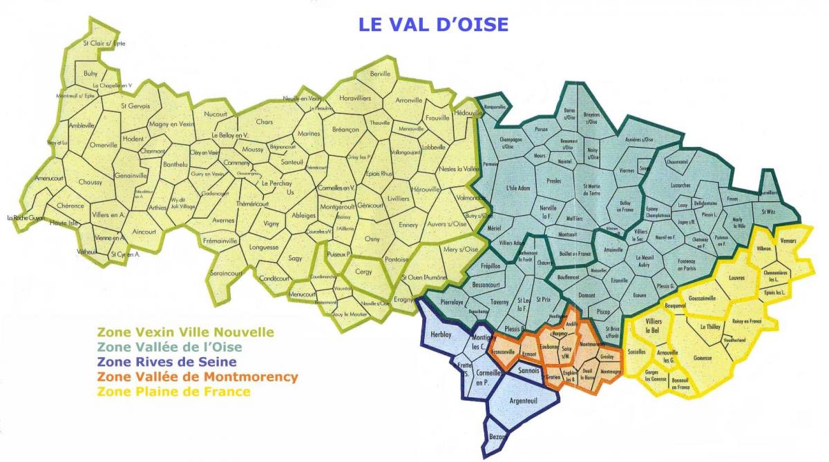 Val haritası-D'oise