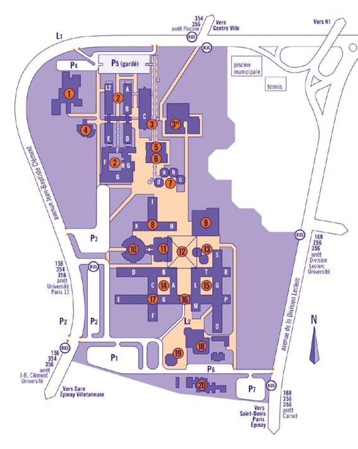 Üniversite Paris haritası 13.