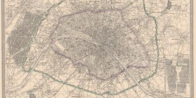 1850 Paris haritası