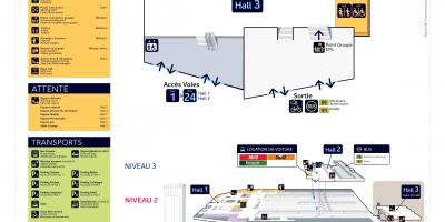 3 Gare Montparnasse Salonu haritası