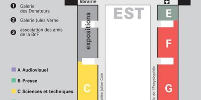 1 Bibliothèque nationale de France haritası - zemin