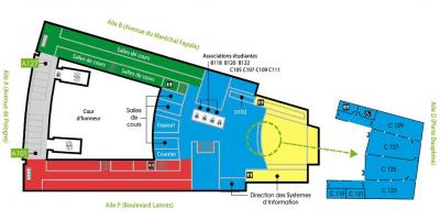 Dauphine Üniversitesi haritası - Kat 1