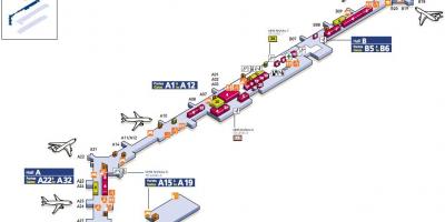 Güney Orly havaalanı haritası