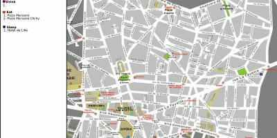 Paris'in 9. bölgesinin haritası