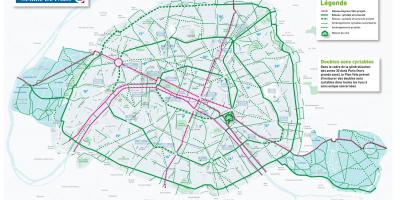 Paris haritası bisikleti