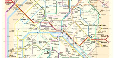 Paris haritası metro