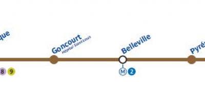 11 Paris haritası metro hattı
