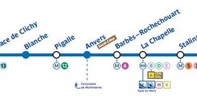 Paris haritası metro hattı 2