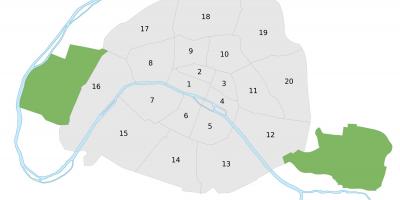 Paris haritası vektör