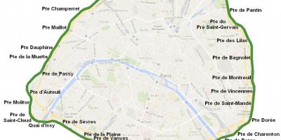 Paris Şehir haritası gates