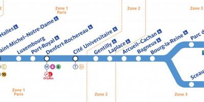 RER B haritası
