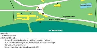 San Salvadour Hastanesi harita