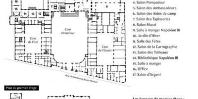 Élysée Sarayı haritası