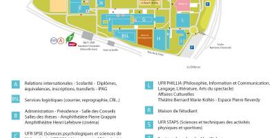 Üniversite Nanterre haritası